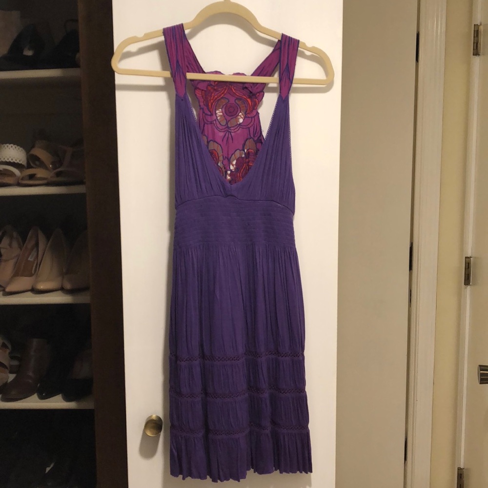 Purple free people dress